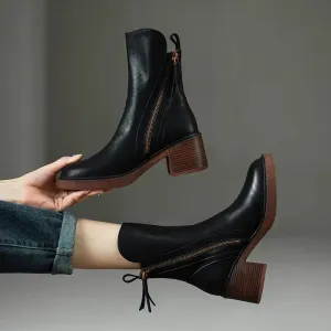 Grazia | Vegan Leather Ankle Boots