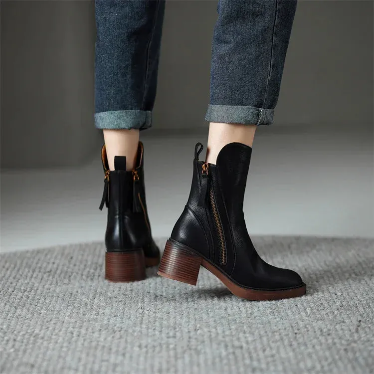 Grazia | Vegan Leather Ankle Boots