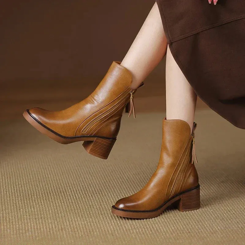 Grazia | Vegan Leather Ankle Boots