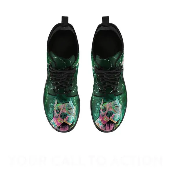Green Pit Bull - Boots