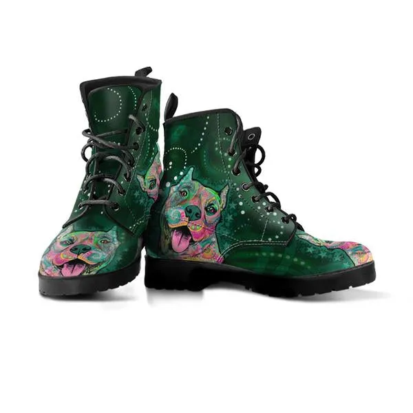 Green Pit Bull - Boots