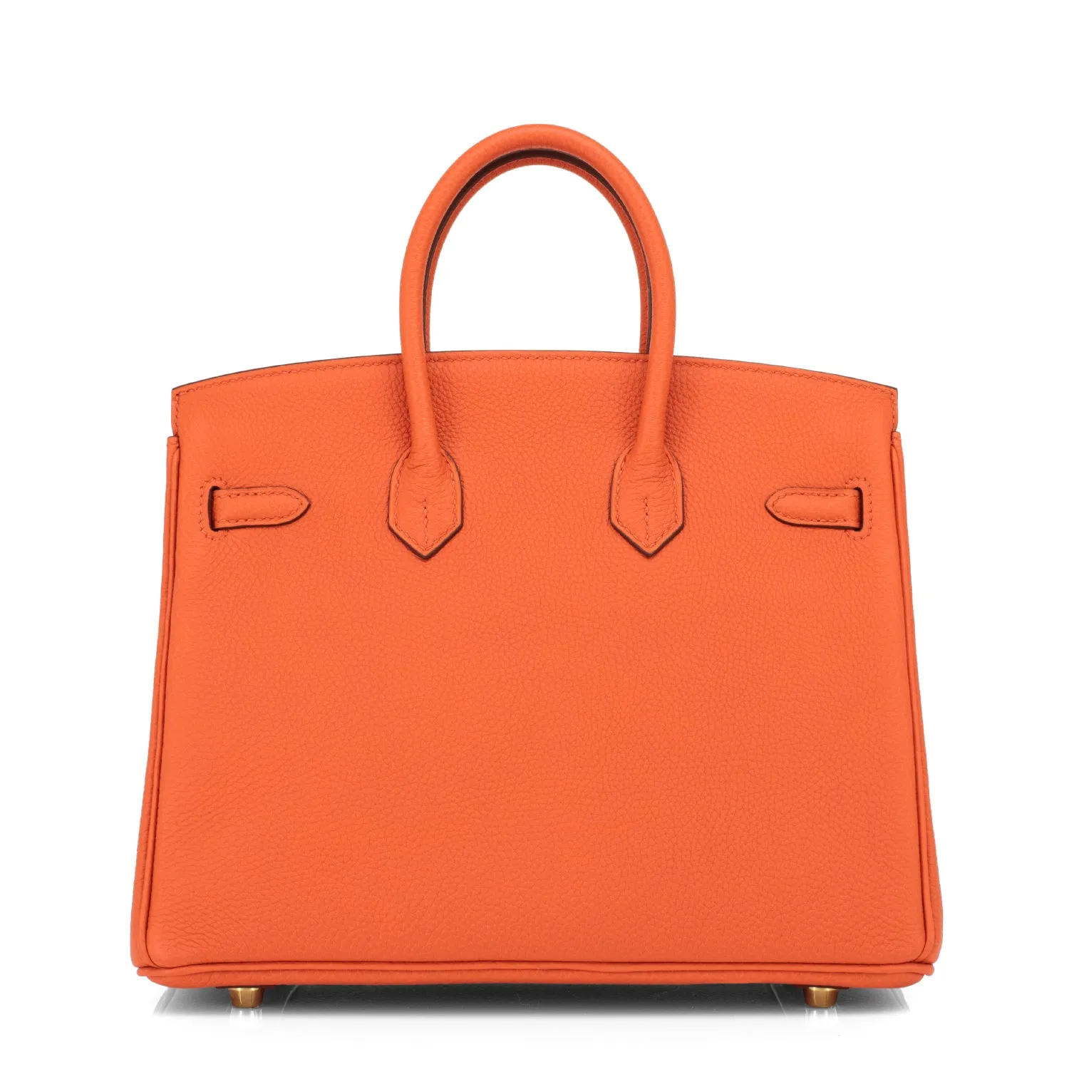 Hermes Orange Birkin 25cm Togo Gold Hardware
