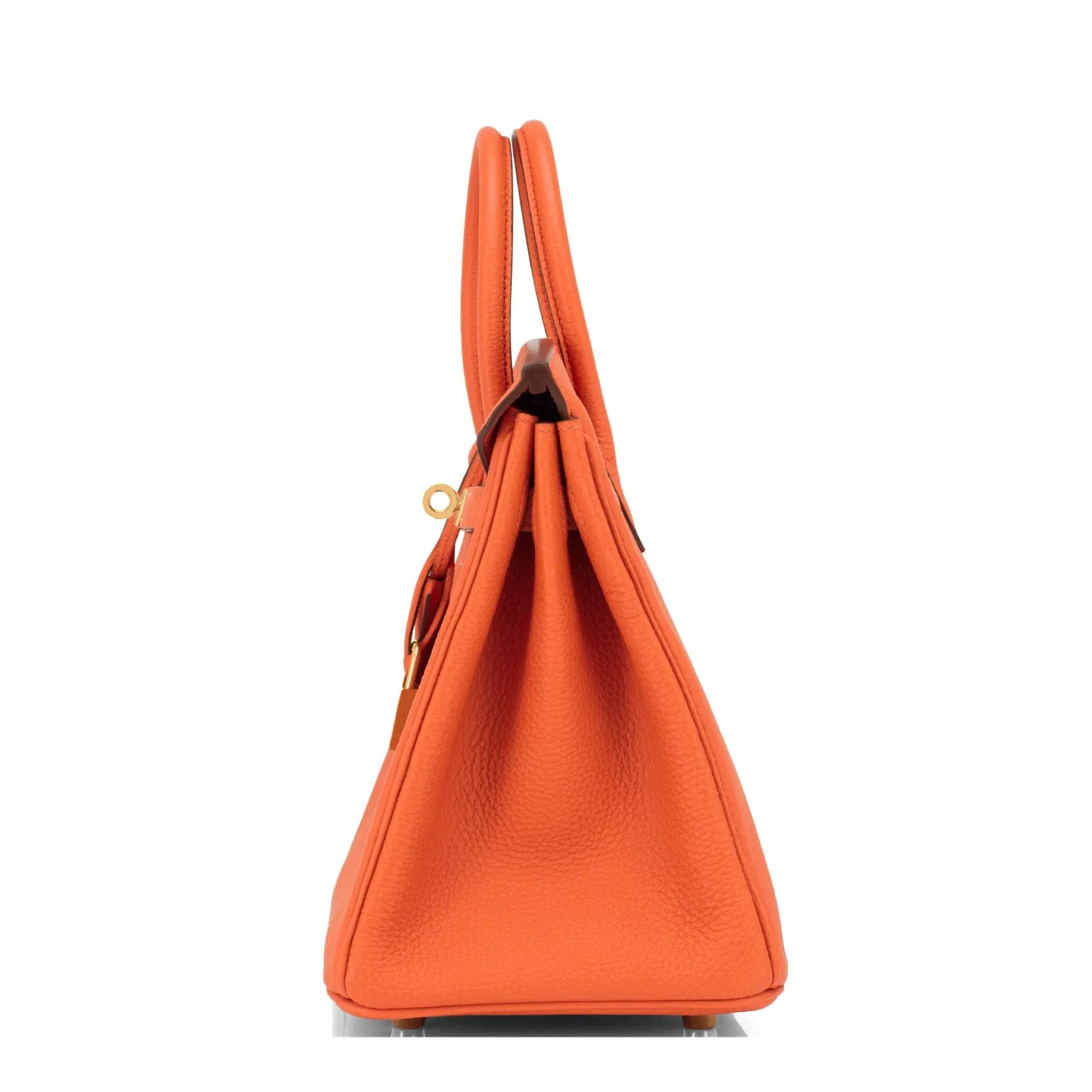 Hermes Orange Birkin 25cm Togo Gold Hardware