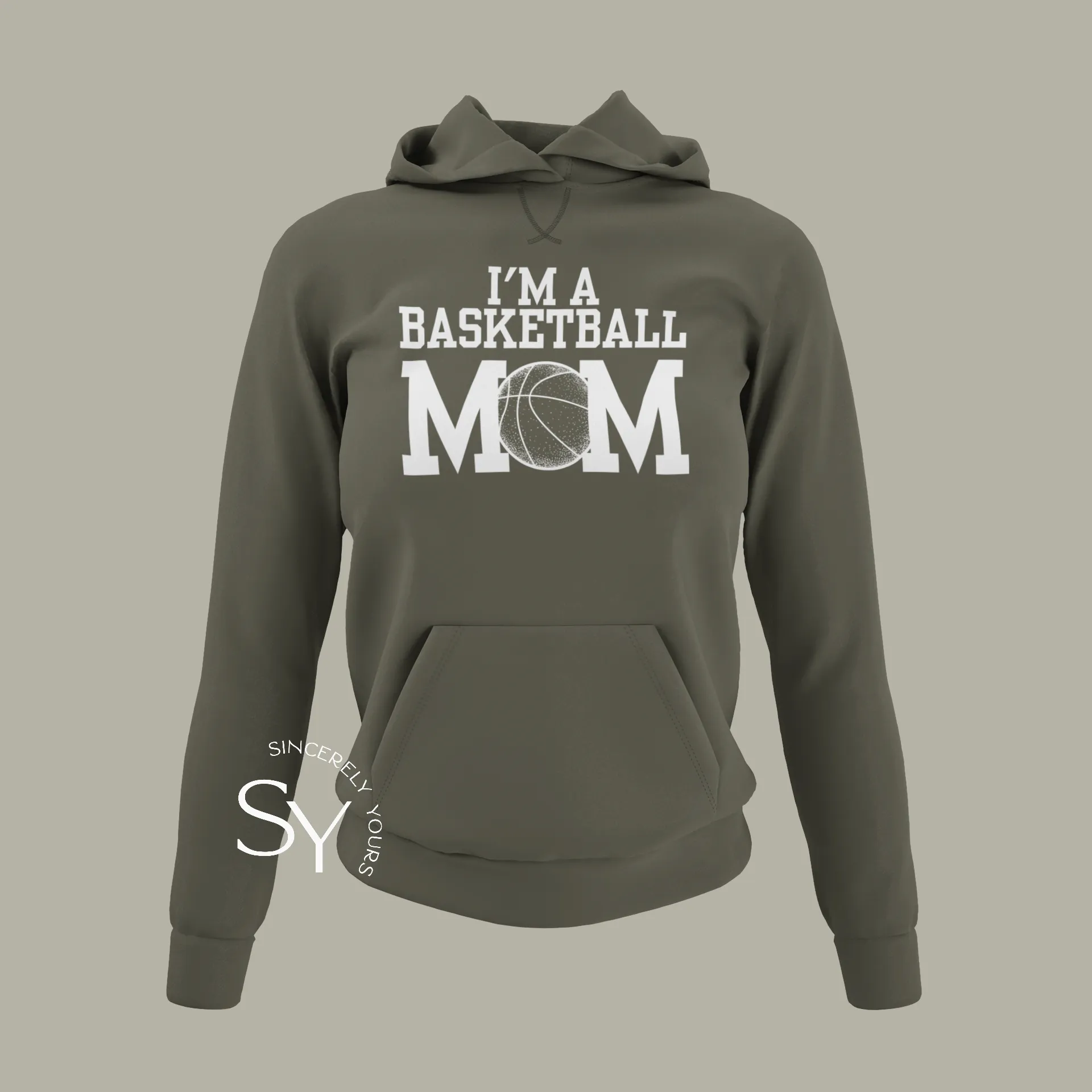 I'm A Basketball Mom Hoodie (no phrase)