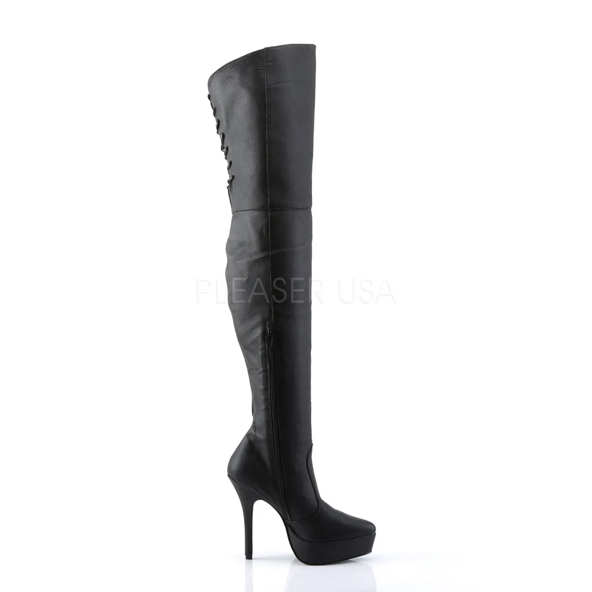 INDULGE-3011  Black Leather (P)