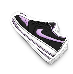 Jordan 1 Low "Black Lilac" Sneaker Sticker