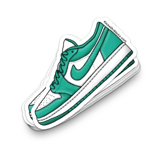Jordan 1 Low "New Emerald" Sneaker Sticker