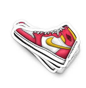 Jordan 1 "Fusion Red" Sneaker Sticker