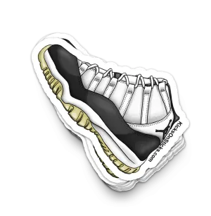 Jordan 11 "Concord" Sneaker Sticker Aged