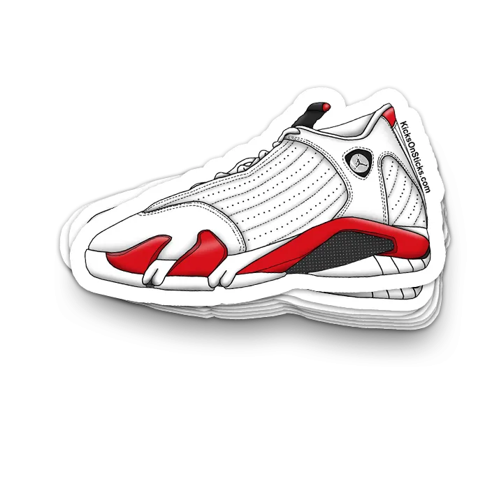 Jordan 14 "Candy Cane" Sneaker Sticker