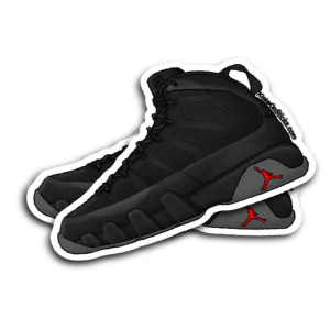 Jordan 9 "Bred" Sneaker Sticker