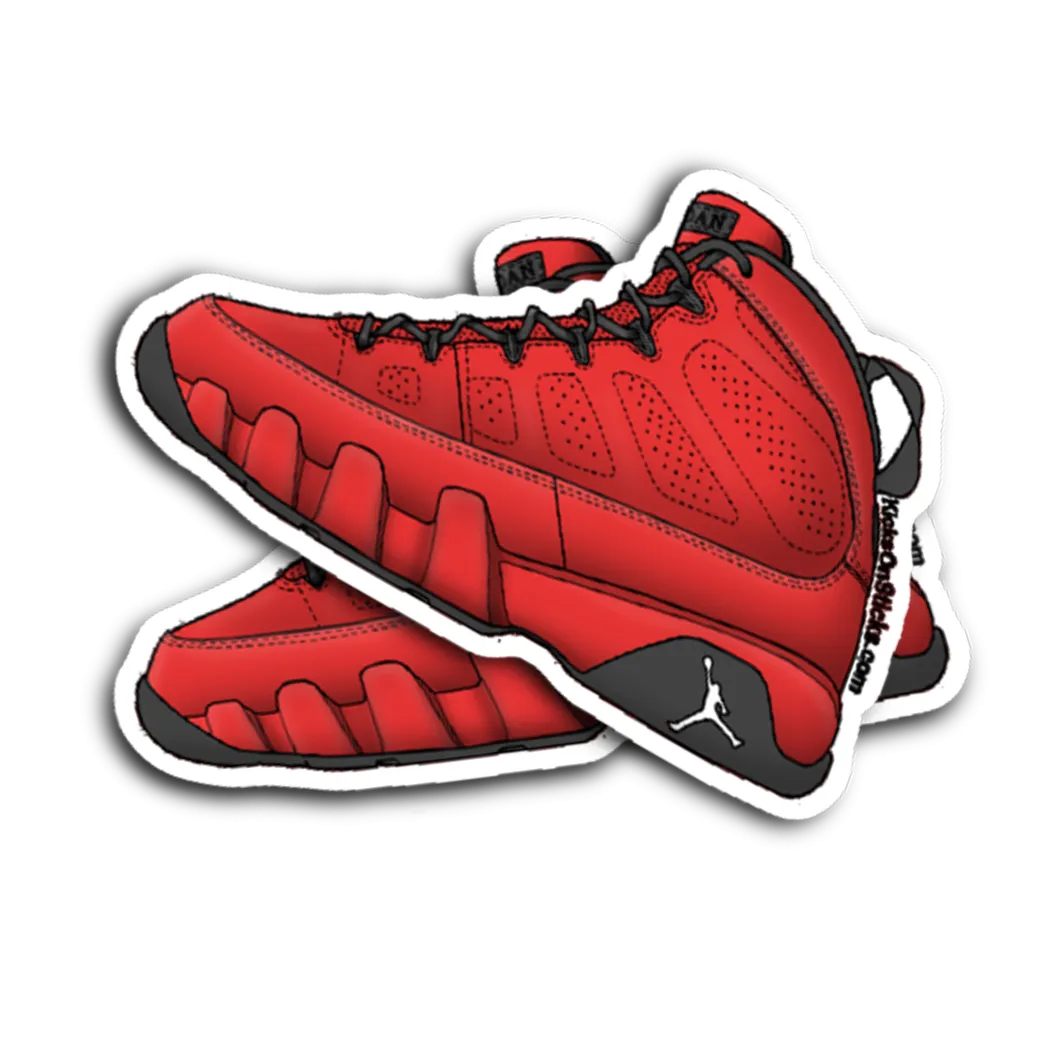 Jordan 9 "Motorboat Jones" Sneaker Sticker