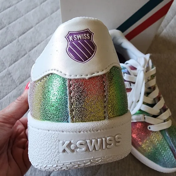 K Swiss Girls Rainbow Classic VN Sneakers Size 2.5 New