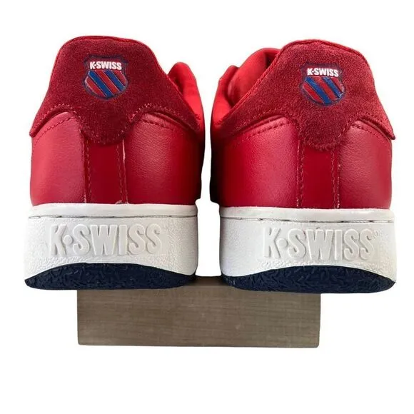 K-Swiss Classic VN Heritage Red|Navy Leather Sneakers