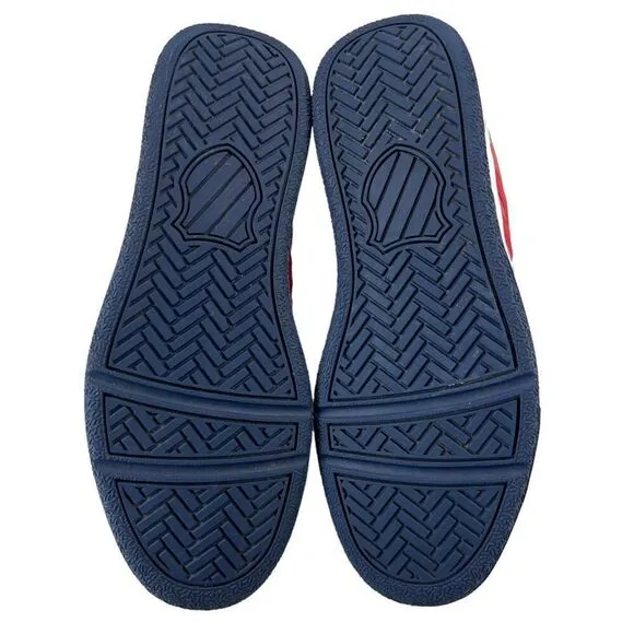 K-Swiss Classic VN Heritage Red|Navy Leather Sneakers
