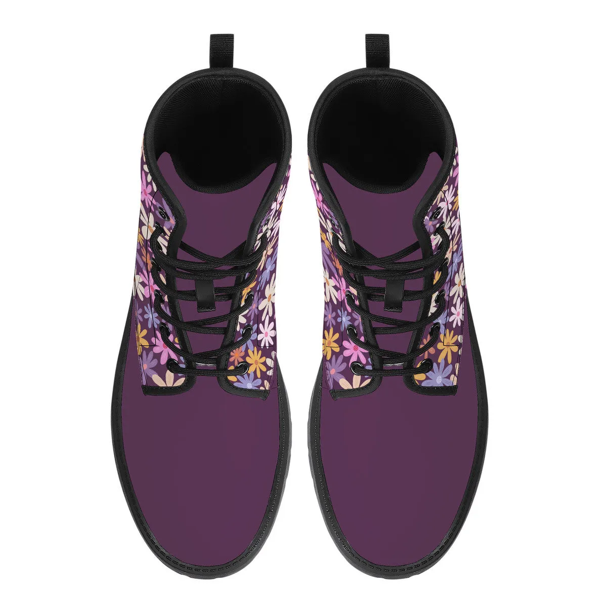 Kasumi Mist Purple Vegan Leather Boots