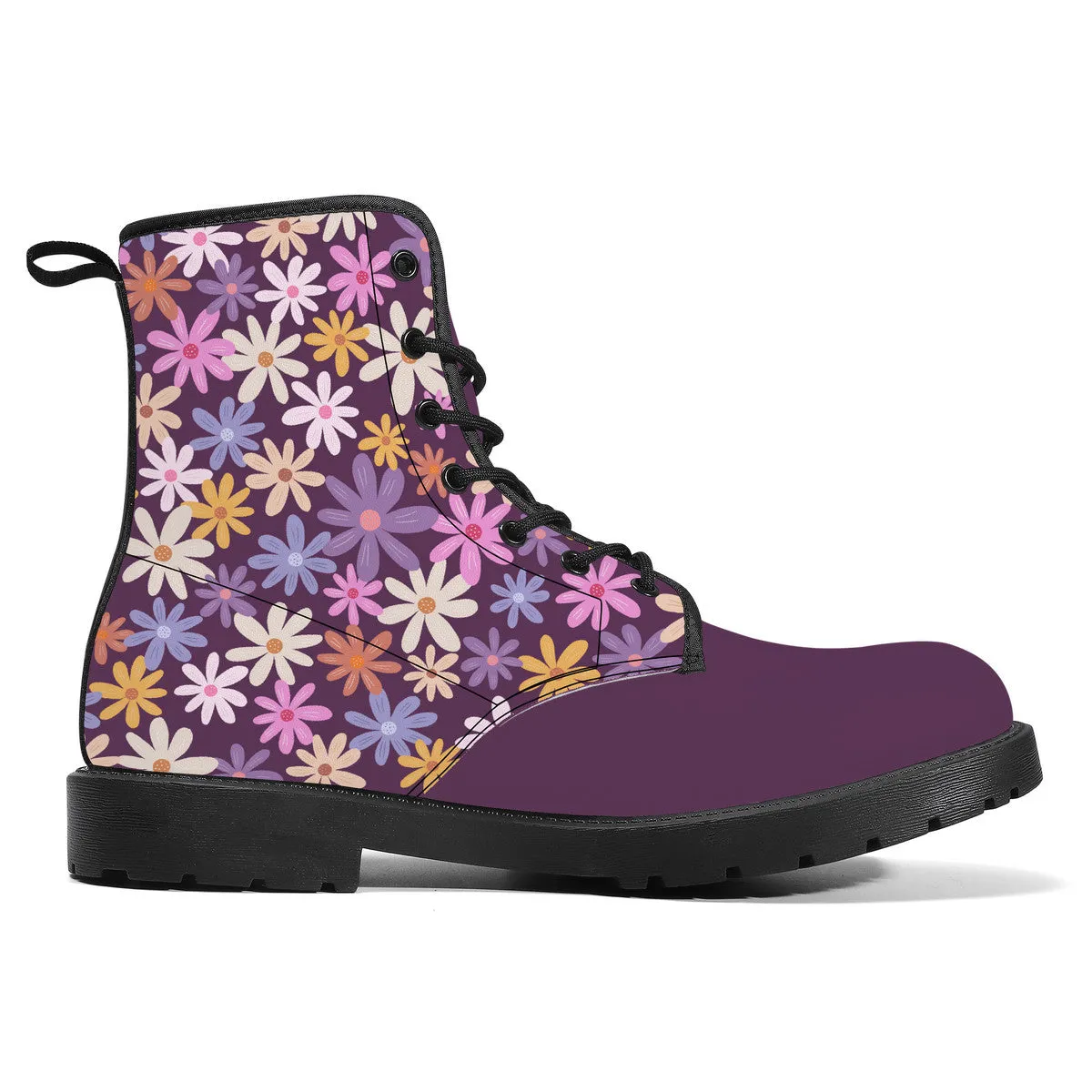 Kasumi Mist Purple Vegan Leather Boots