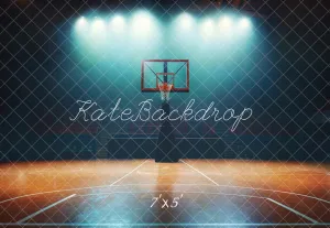 Kate Basketball Court Spotlight Backdrop Designed by Chain Photography