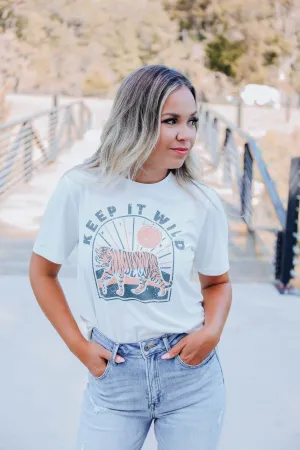 Keep It Wild Graphic Tee - White