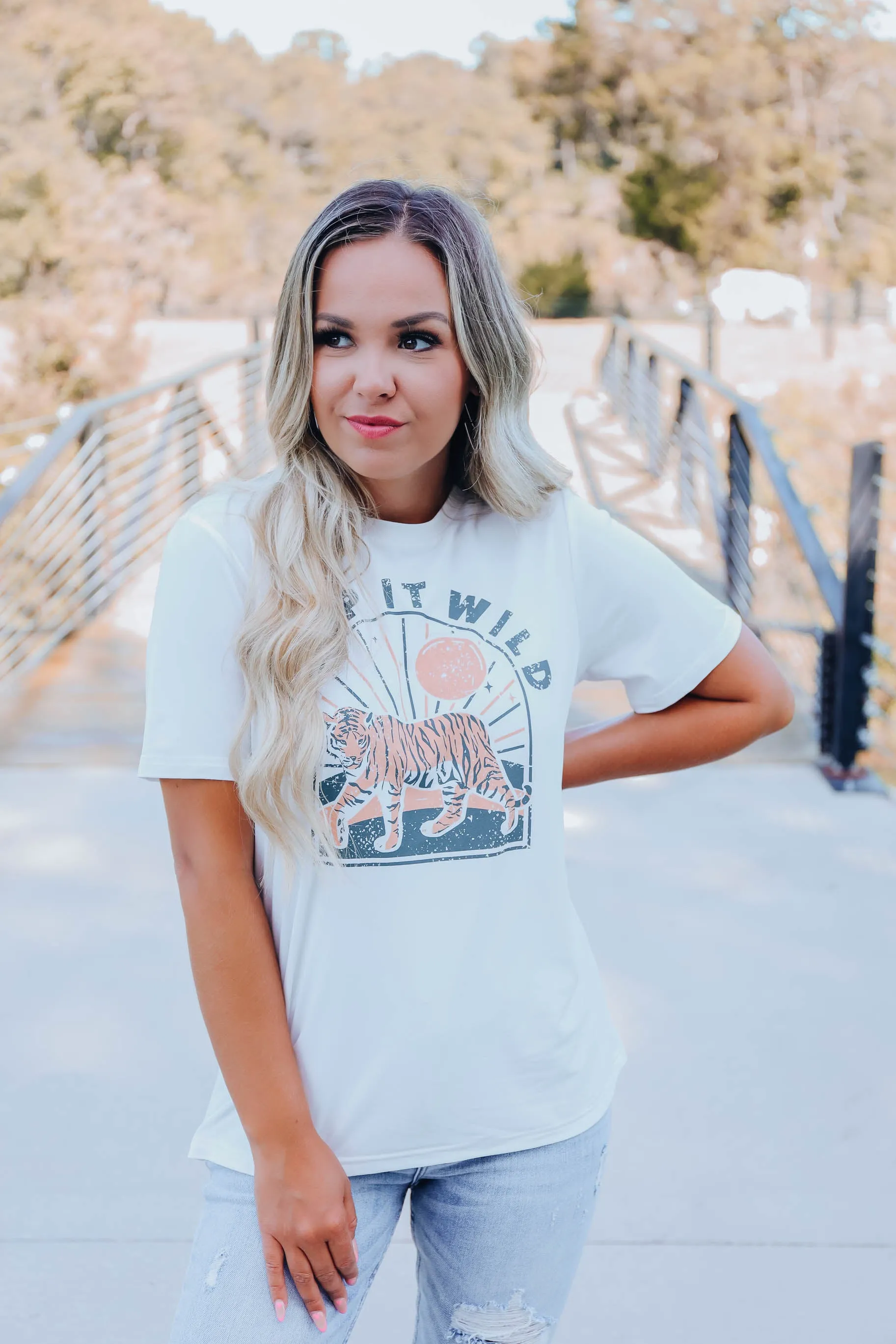 Keep It Wild Graphic Tee - White