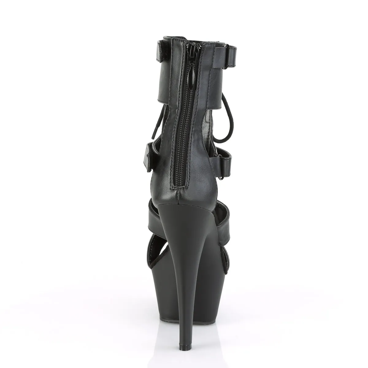 KISS-299  Black Faux Leather/Black Matte