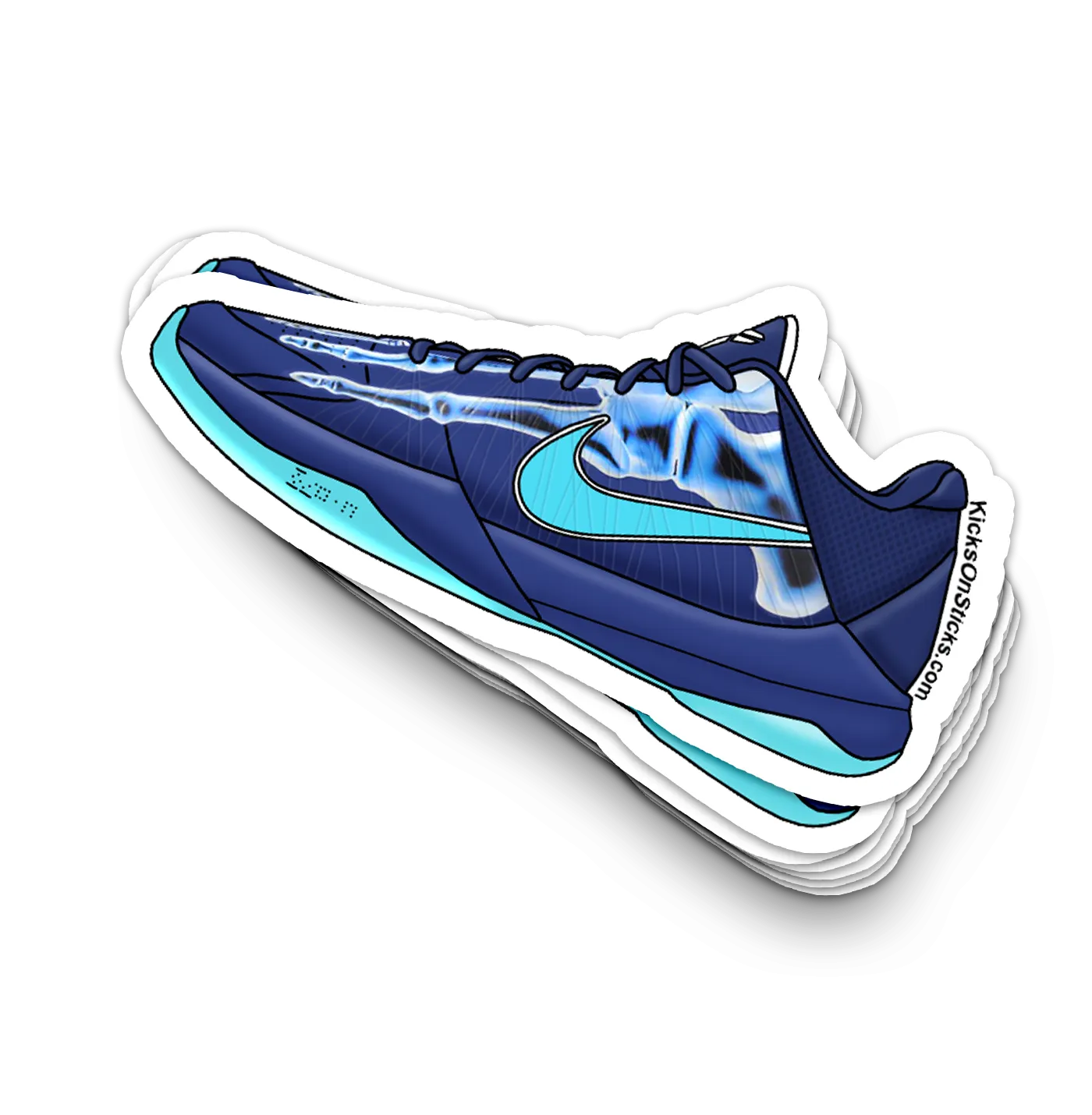 Kobe 5 "X-Ray" Sneaker Sticker