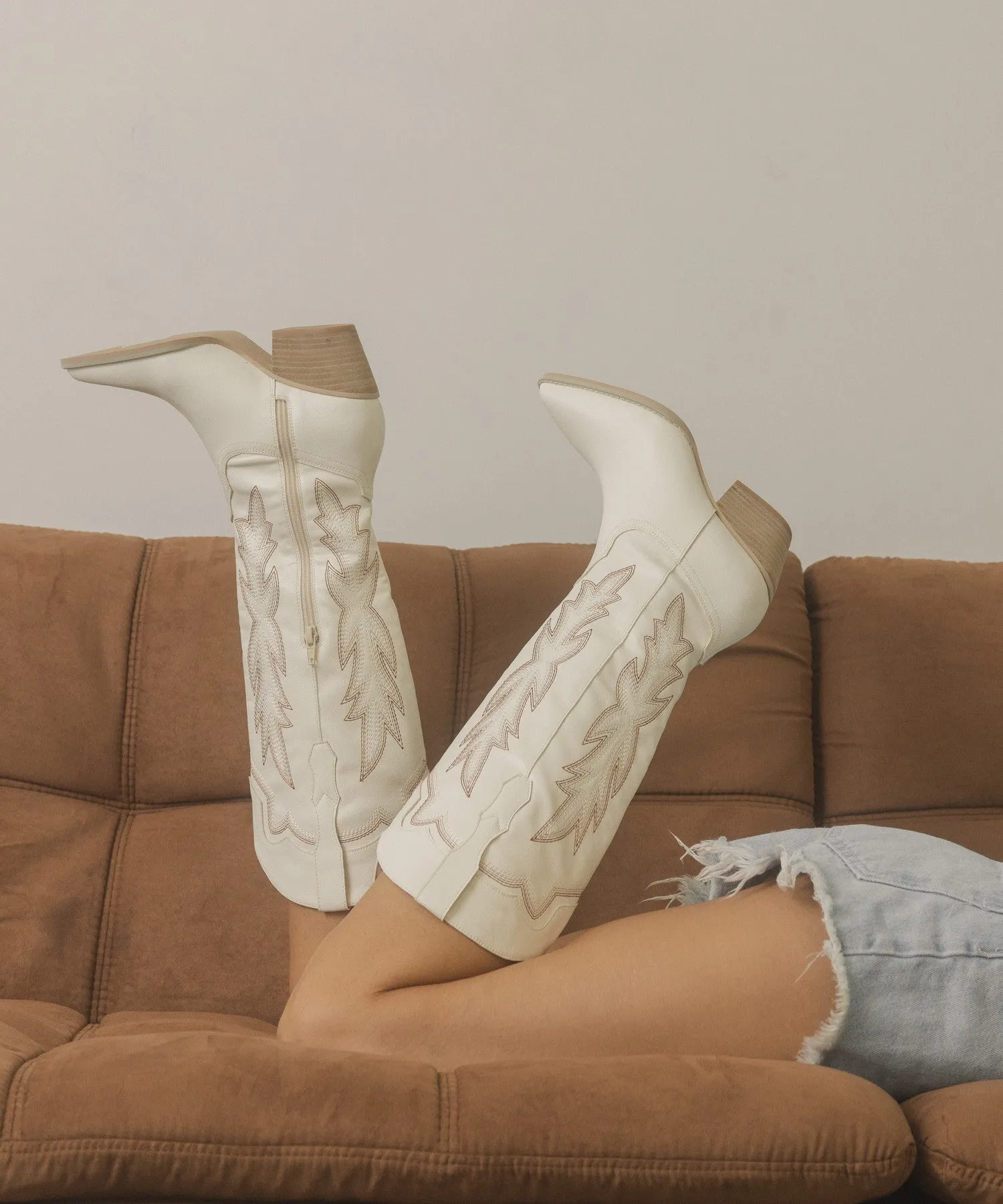 Lacey Boots - White