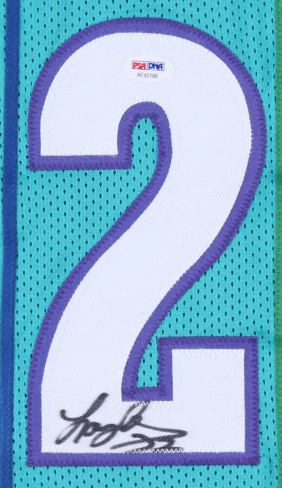 Larry Johnson Signed Charlotte Hornets "Grandmama" Jersey (Tri Star Hologram)