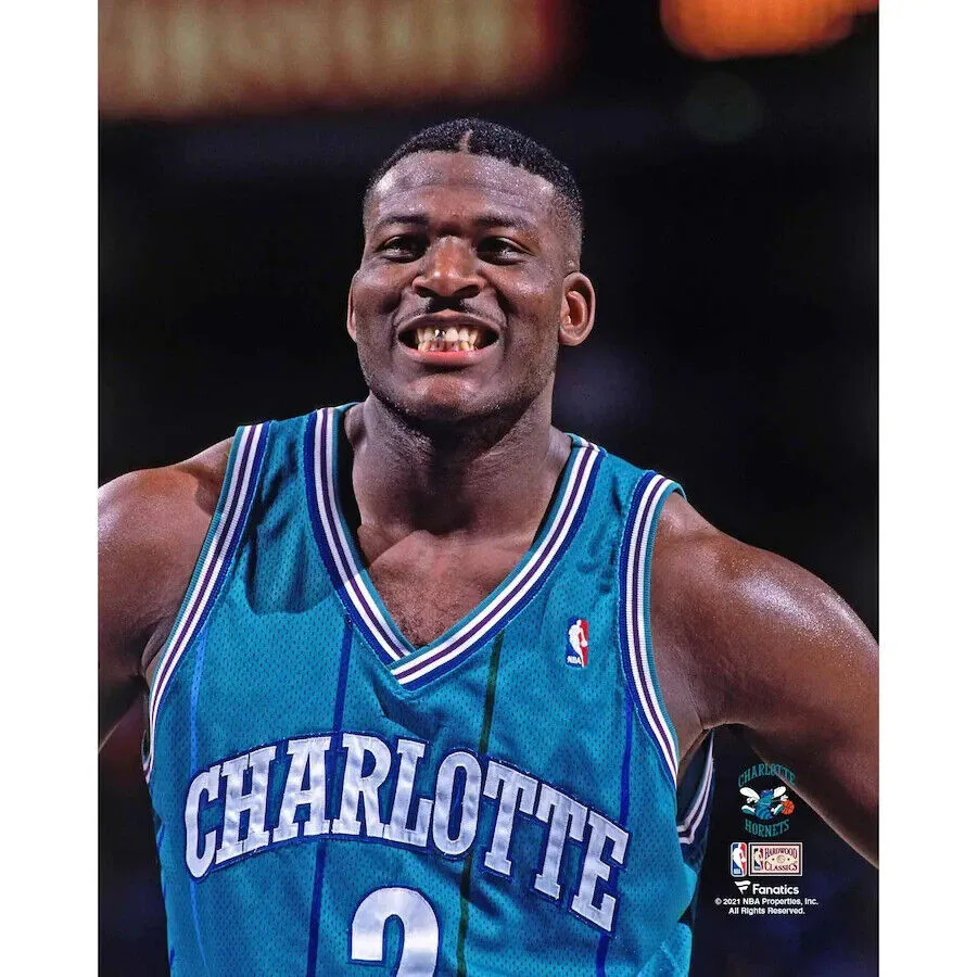 Larry Johnson Signed Charlotte Hornets "Grandmama" Jersey (Tri Star Hologram)