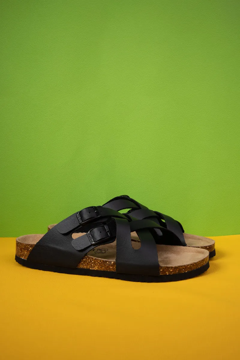 Layana Double Criss Cross Footbed Sandal
