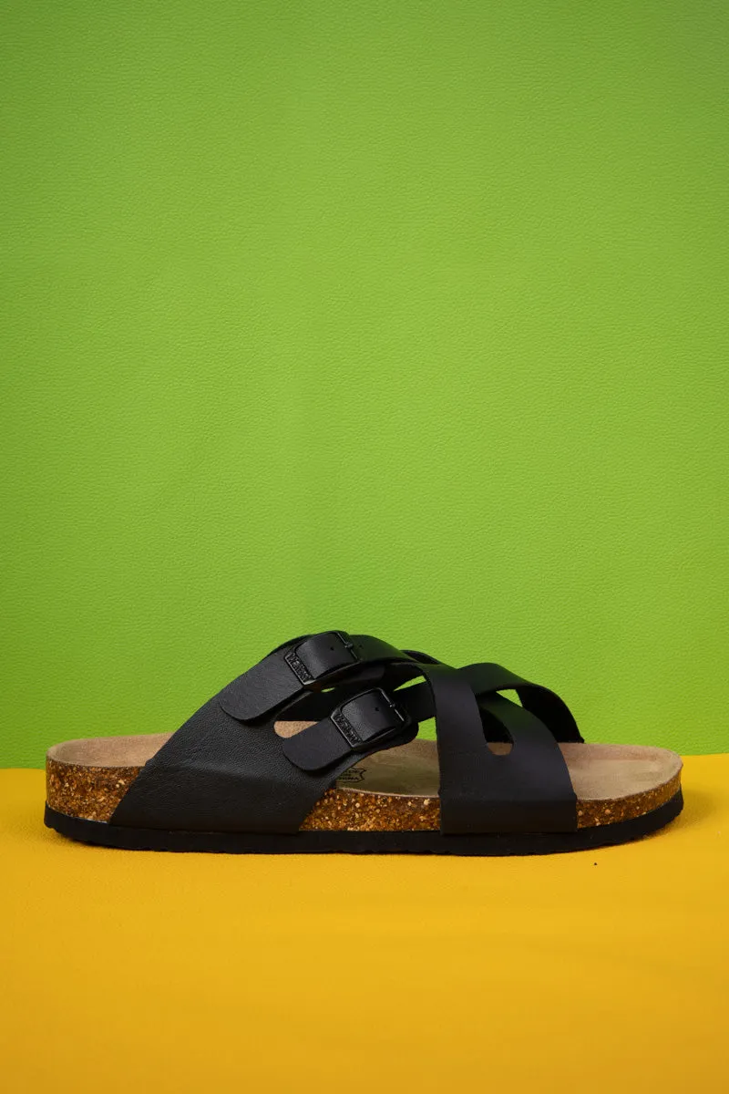 Layana Double Criss Cross Footbed Sandal