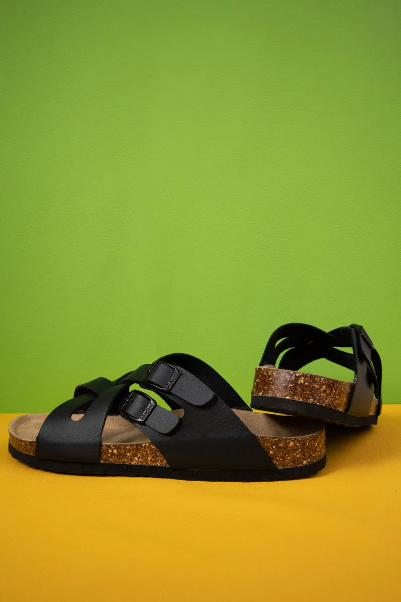 Layana Double Criss Cross Footbed Sandal