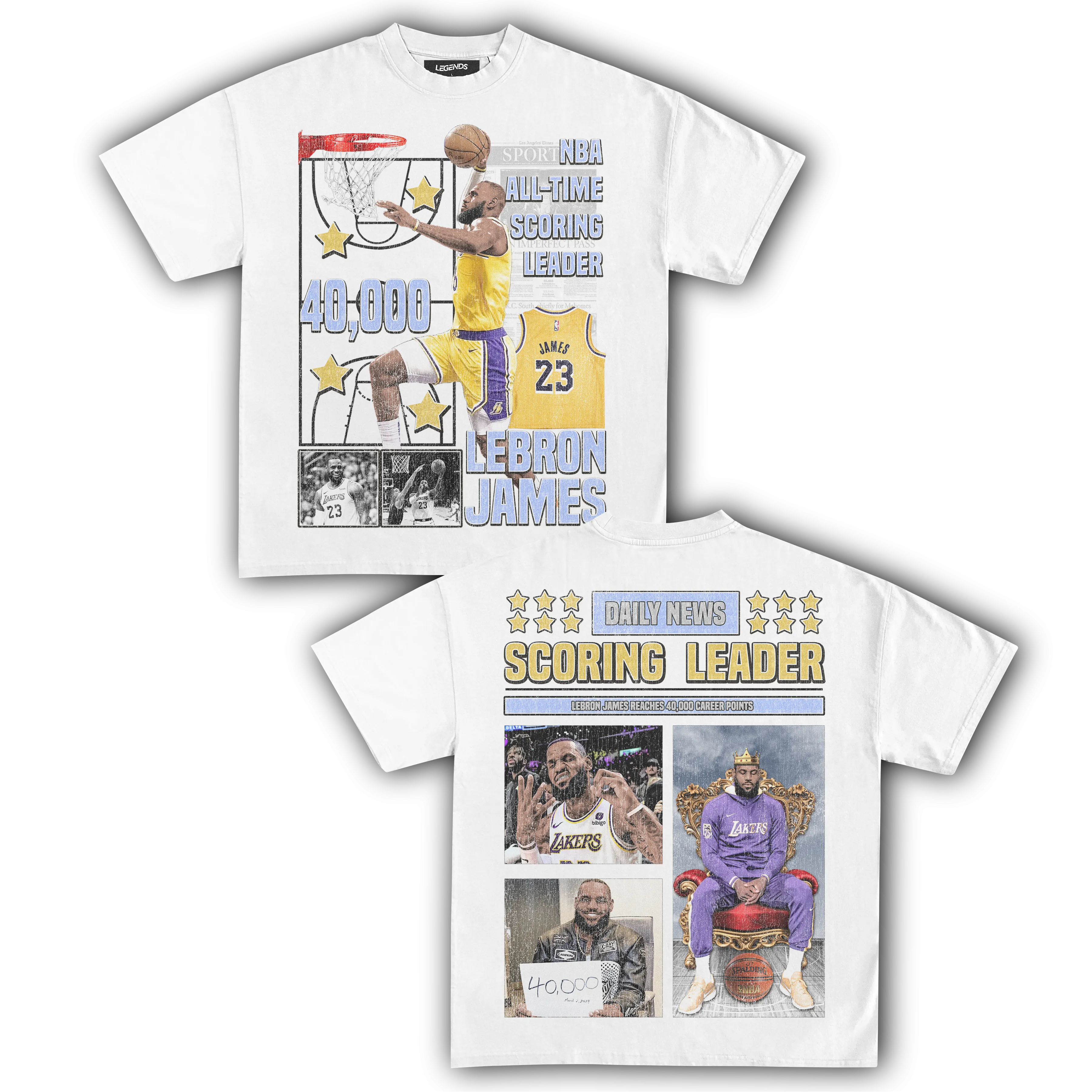 LEBRON JAMES 40,000 PTS TEE