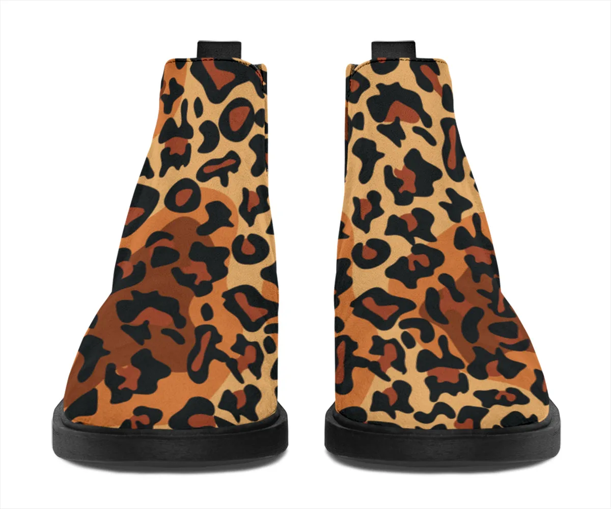 Leopard Pop Art - Suede Boots