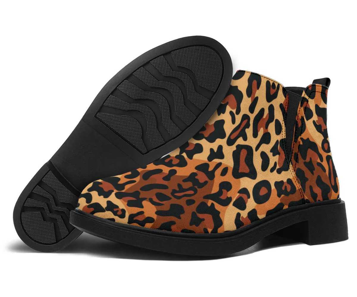 Leopard Pop Art - Suede Boots
