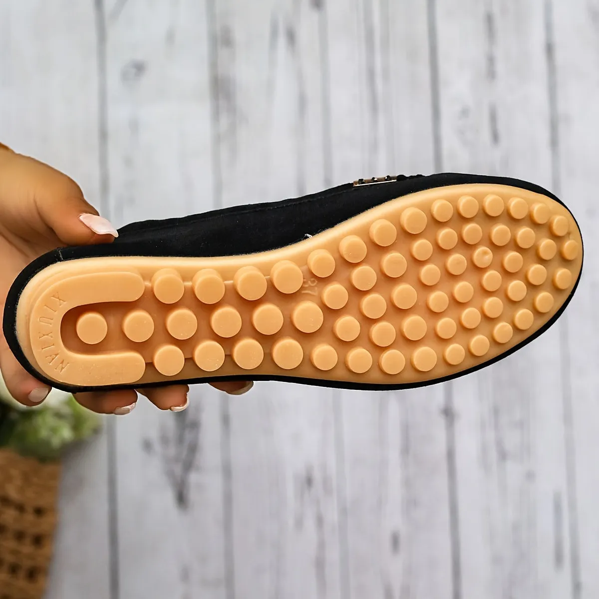 Loafer met metalen element - Comfortabele slip-on schoenen, licht & modieus