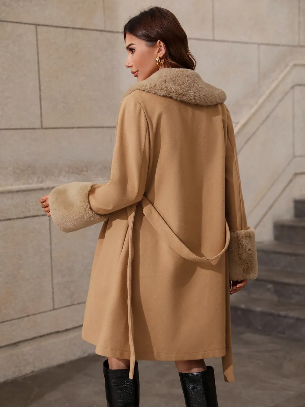 MASOM - Vegan Wool Belted Coat