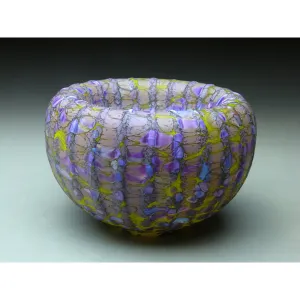 Medium Treasure Bowl in Purple Handblown Glass Bowl by Thomas Spake Studios