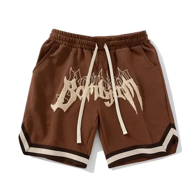 Men's Loose Fit Hip Hop Sports Shorts Elastic Waist Basketball Jogging