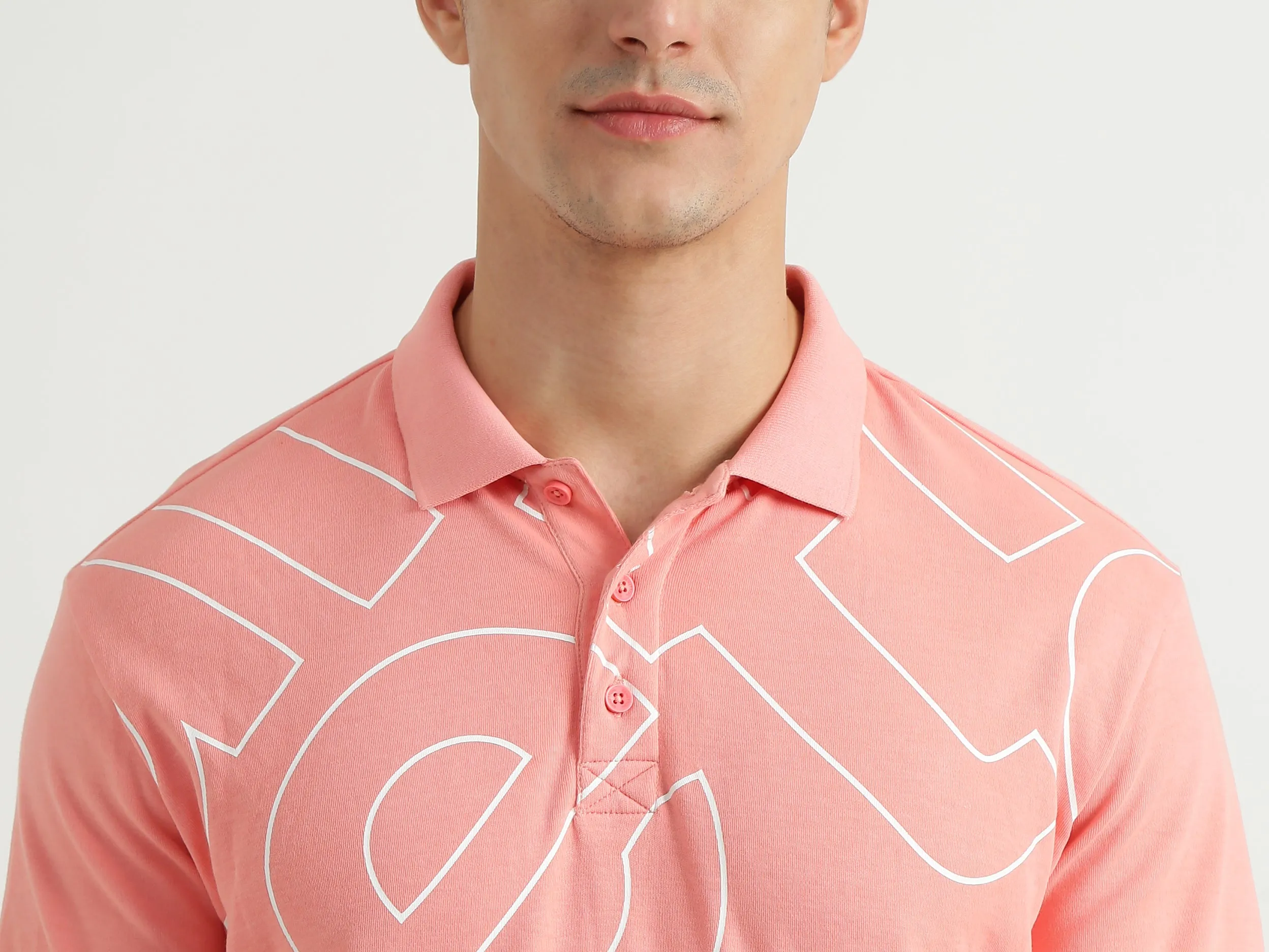 Mens Short Sleeve Printed Polo T-Shirt
