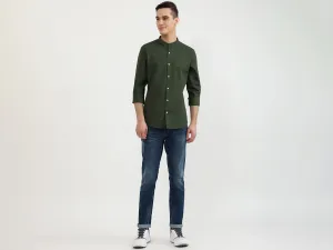 Mens Slim Fit Solid Shirt