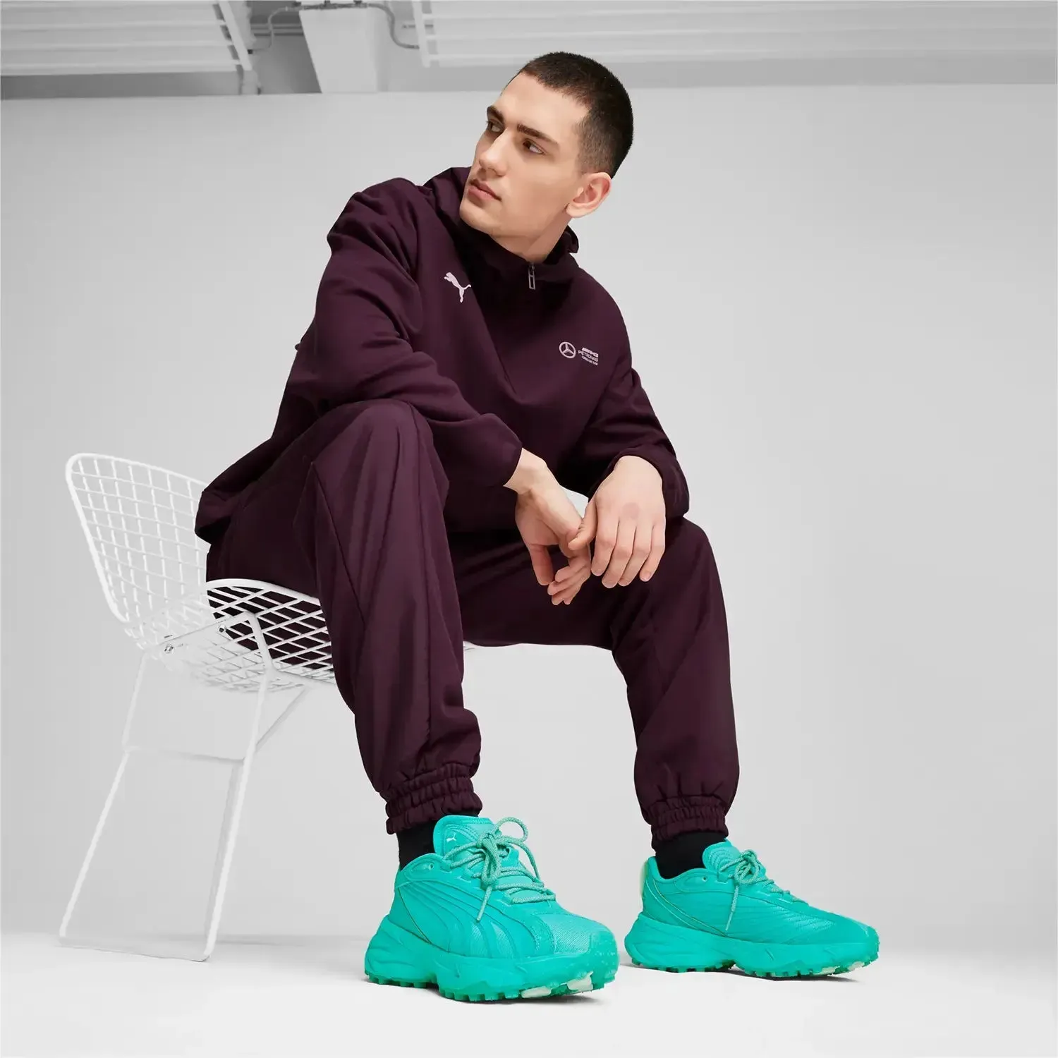Mercedes-AMG Petronas F1 x Men's Spirex "Sheen Green" Sneakers