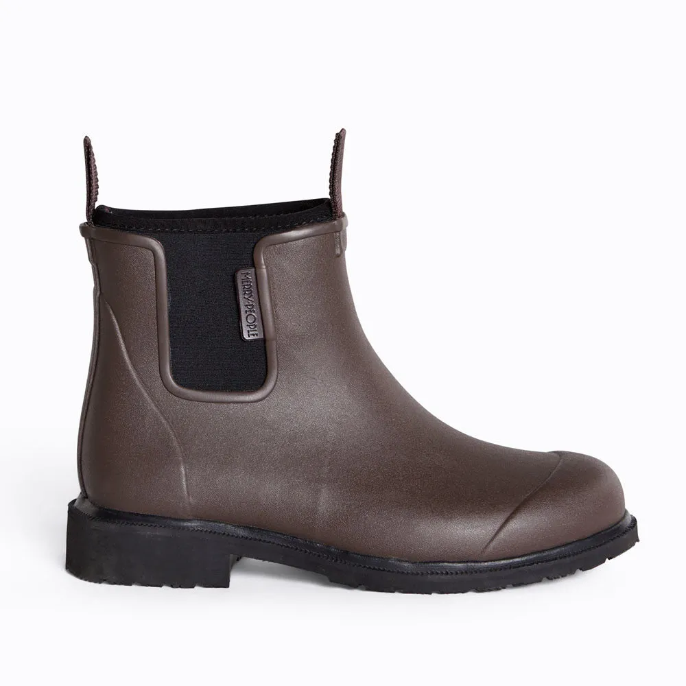 Merry People Bobbi Gumboots - Chocolate & Black