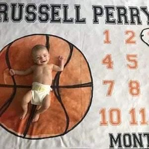 Milestone Blanket - Basketball