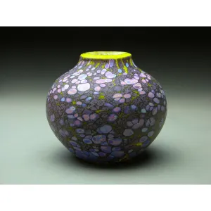Native Vessel in Purple Handblown Glass Vase by Thomas Spake Studios