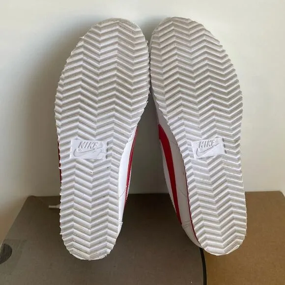 Nike Classic Cortez White/Red Kids Sneakers - SZ 2 Y