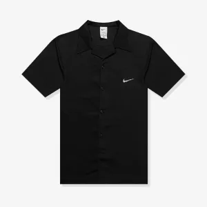 Nike Graphic Mesh Button Up Shirt - Black
