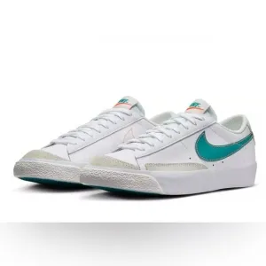 Nike Grade School Blazer Low '77 White/Aqua 6.5 year NWT IN BOX
