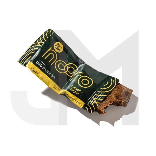 Nooro 25mg CBD Lemon & Ginger CBD Oat Bar - 45g (BUY 1 GET 1 FREE)