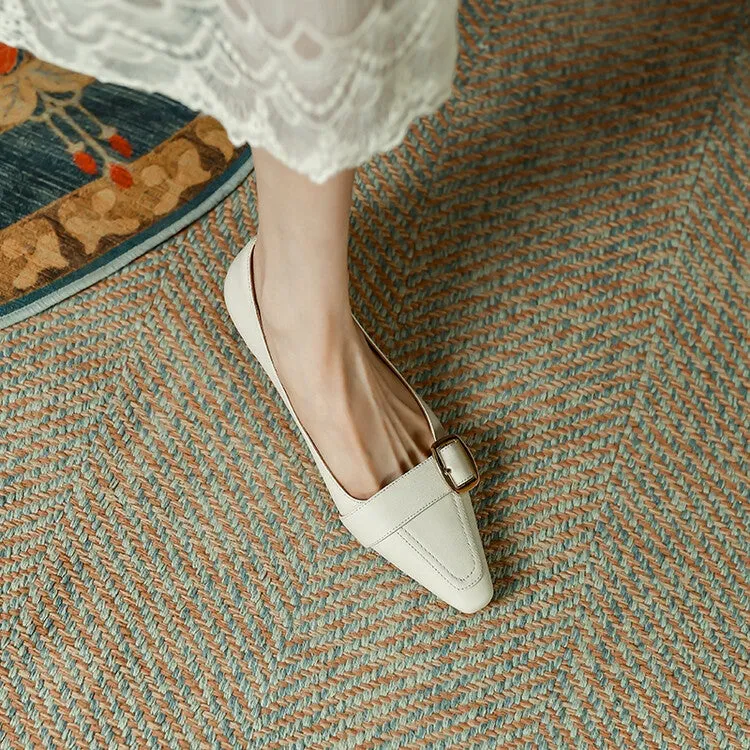 Off-White Buckled Strap Loafers #001053